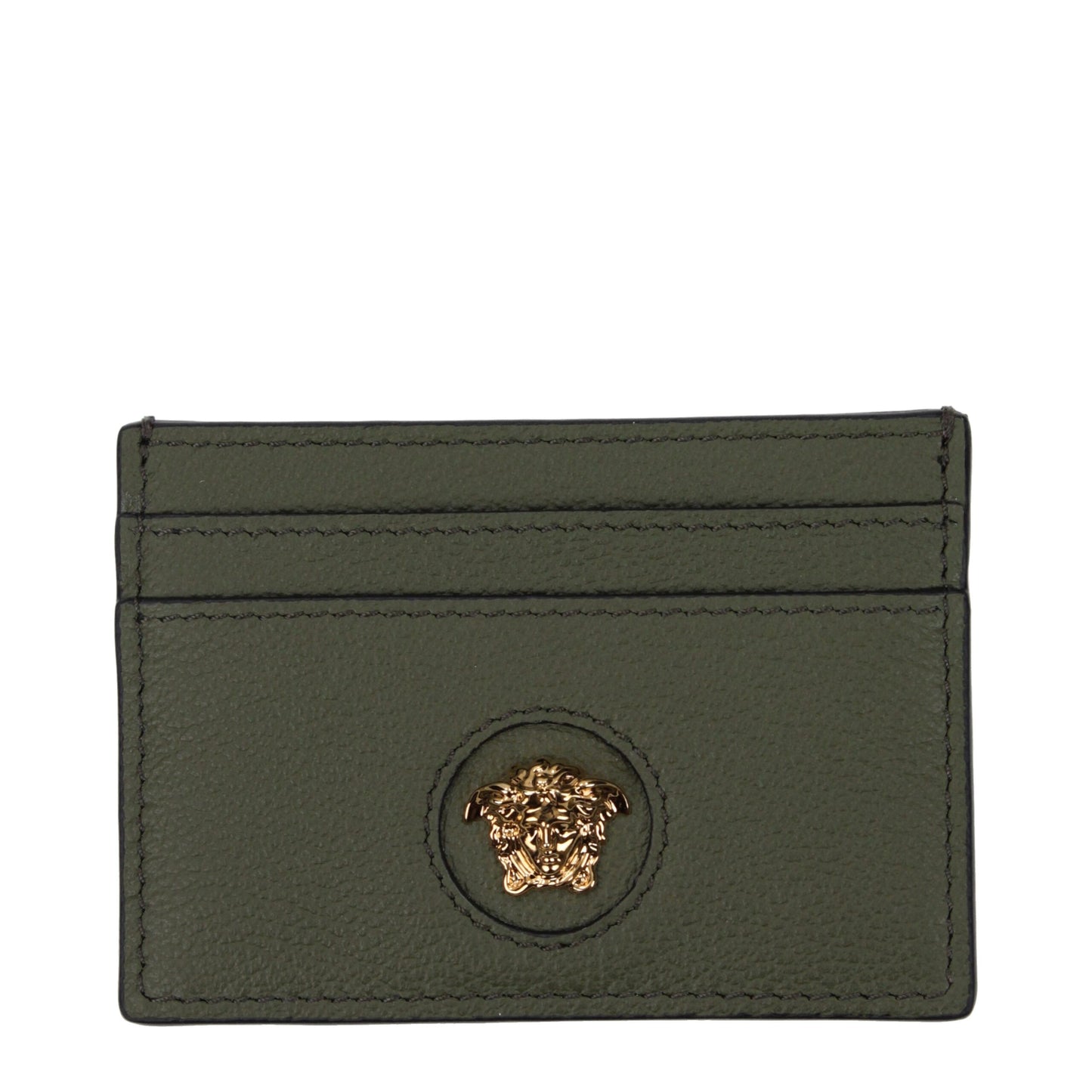 Versace Green Leather Cardholder