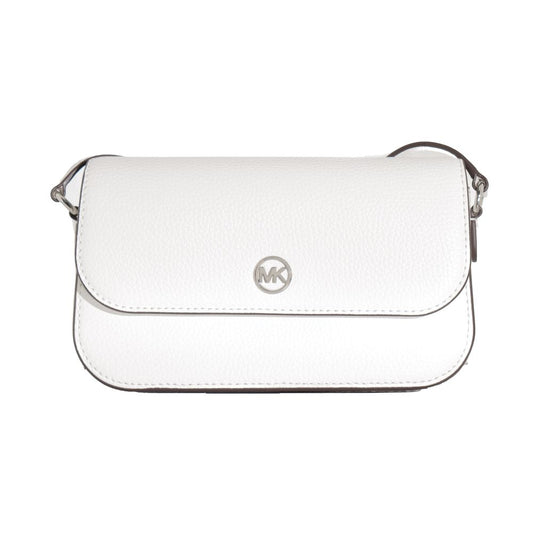 Michael Kors White Leather Crossbody Bag