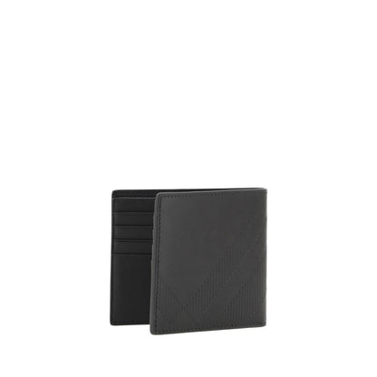 Burberry Black Calf Leather Bos Taurus Wallet