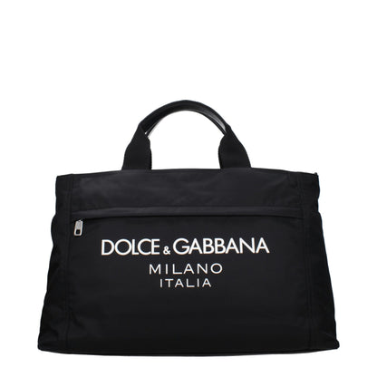 Dolce & Gabbana Black Fabric Luggage And Travel